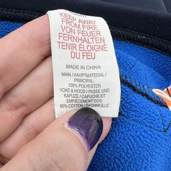 Boden Blue long sleeve Hooded Pullover Boys 9-10 Year - Picture 5 of 5